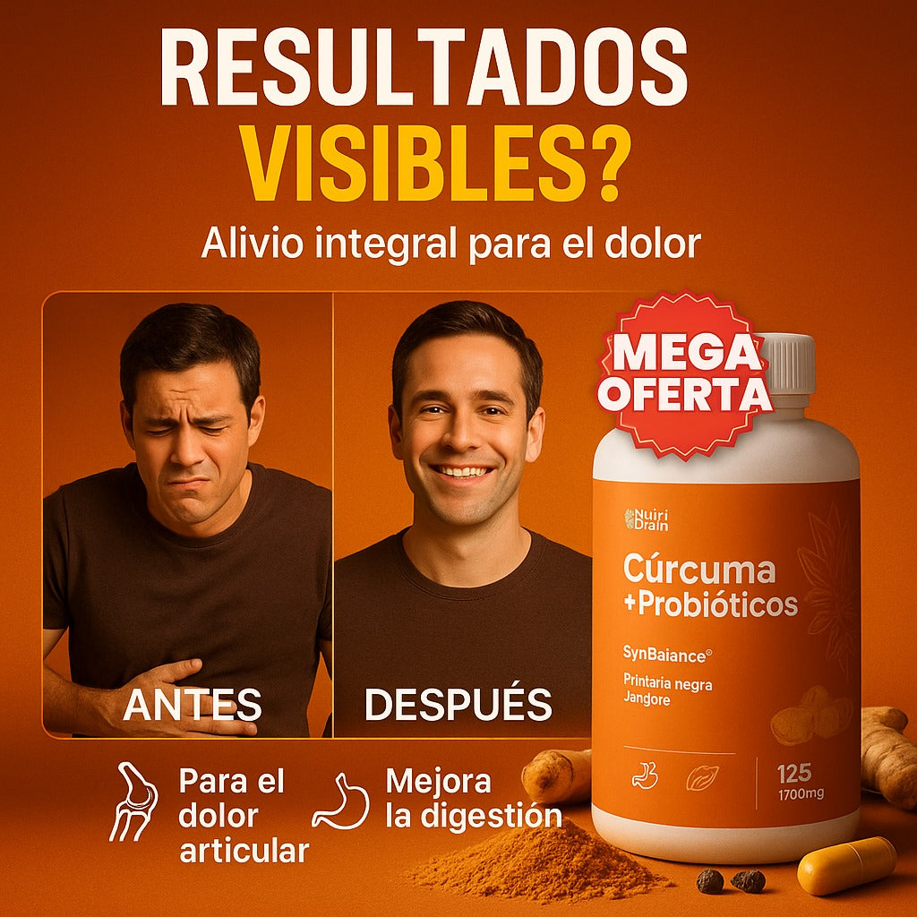 CurcumaX™ – Cúrcuma + Probióticos para Desinflamar, Mejorar tu Digestión y Potenciar tus Defensas